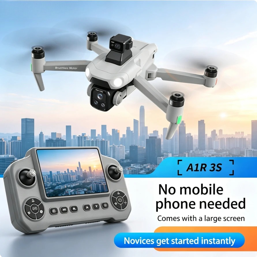 Fpv Brushless Rc Drone 4K - Original A1R3S GPS Foldable Drone 8K