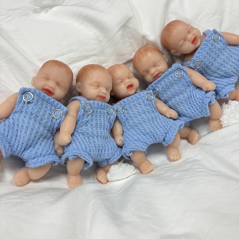 5pcs/set 4inches Handmade High - Reborn Baby Doll Silicone Realistic review and price