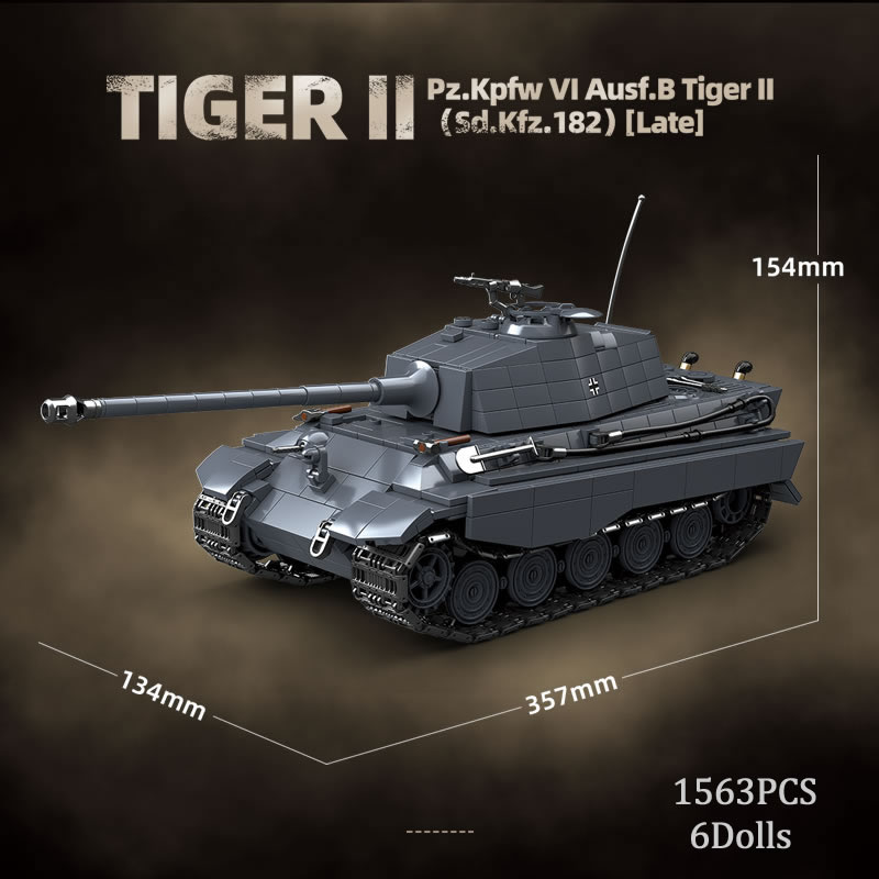 WW2 Military The King Tiger He - Lego Compatible Military Tank review and price