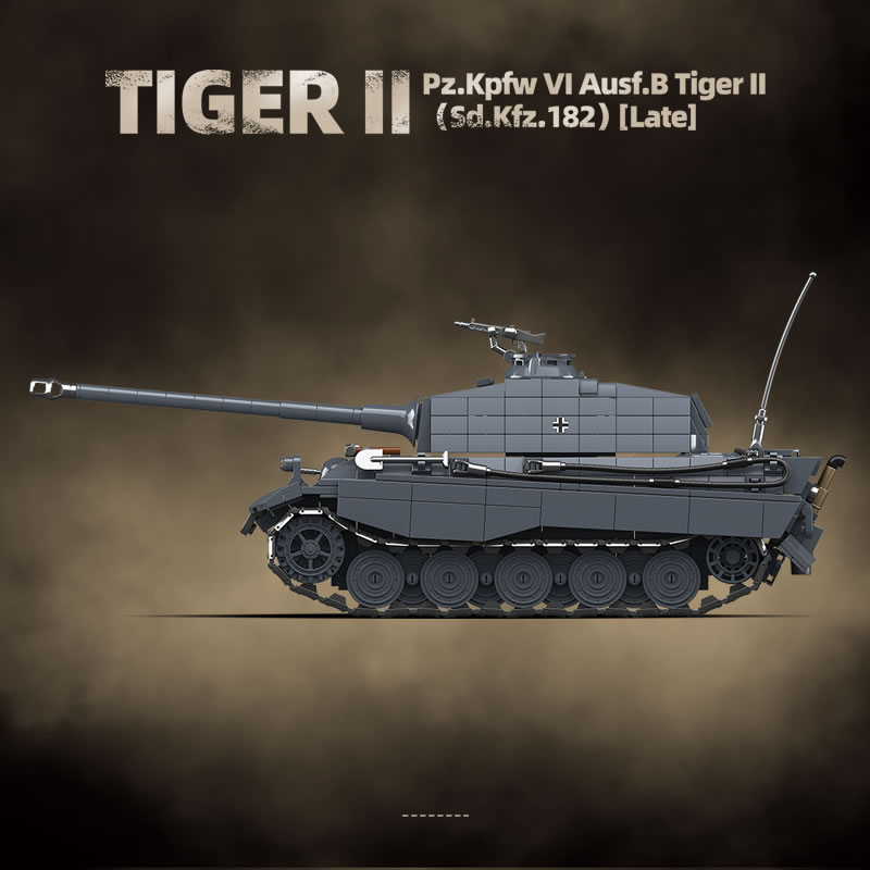 WW2 Military The King Tiger He - Lego Compatible Military Tank review and price