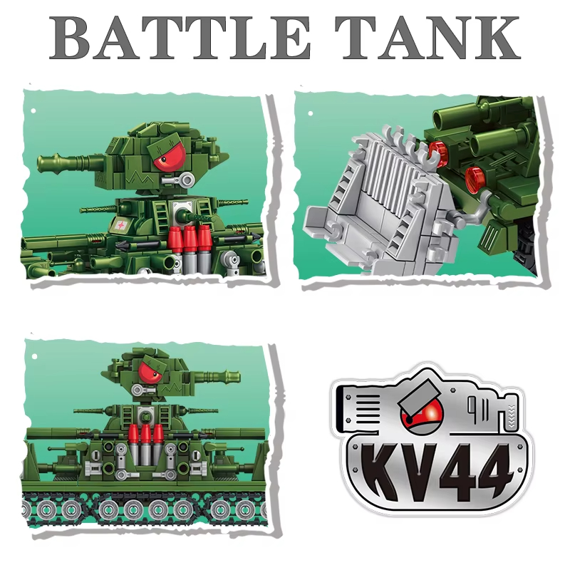 Tank World Cartoon Model Muild - Lego Compatible Military Tank review and price