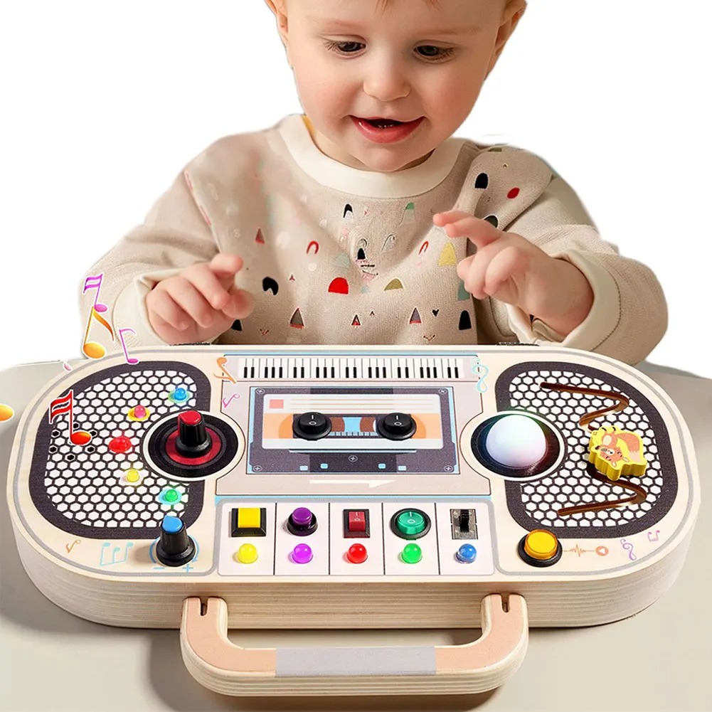 Montessori Toddler Toys Baby W - Montessori Wooden Busy Board Toddler review and price