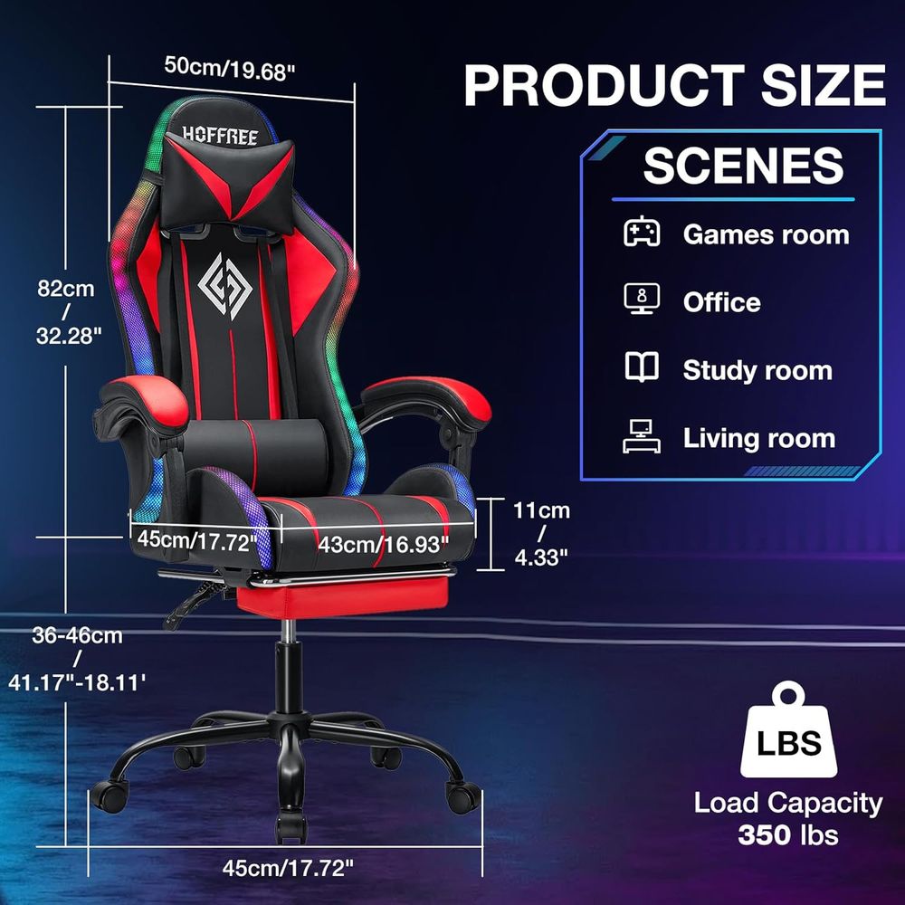 RGB Gaming Chair with Bluetoot - Video Games review and price