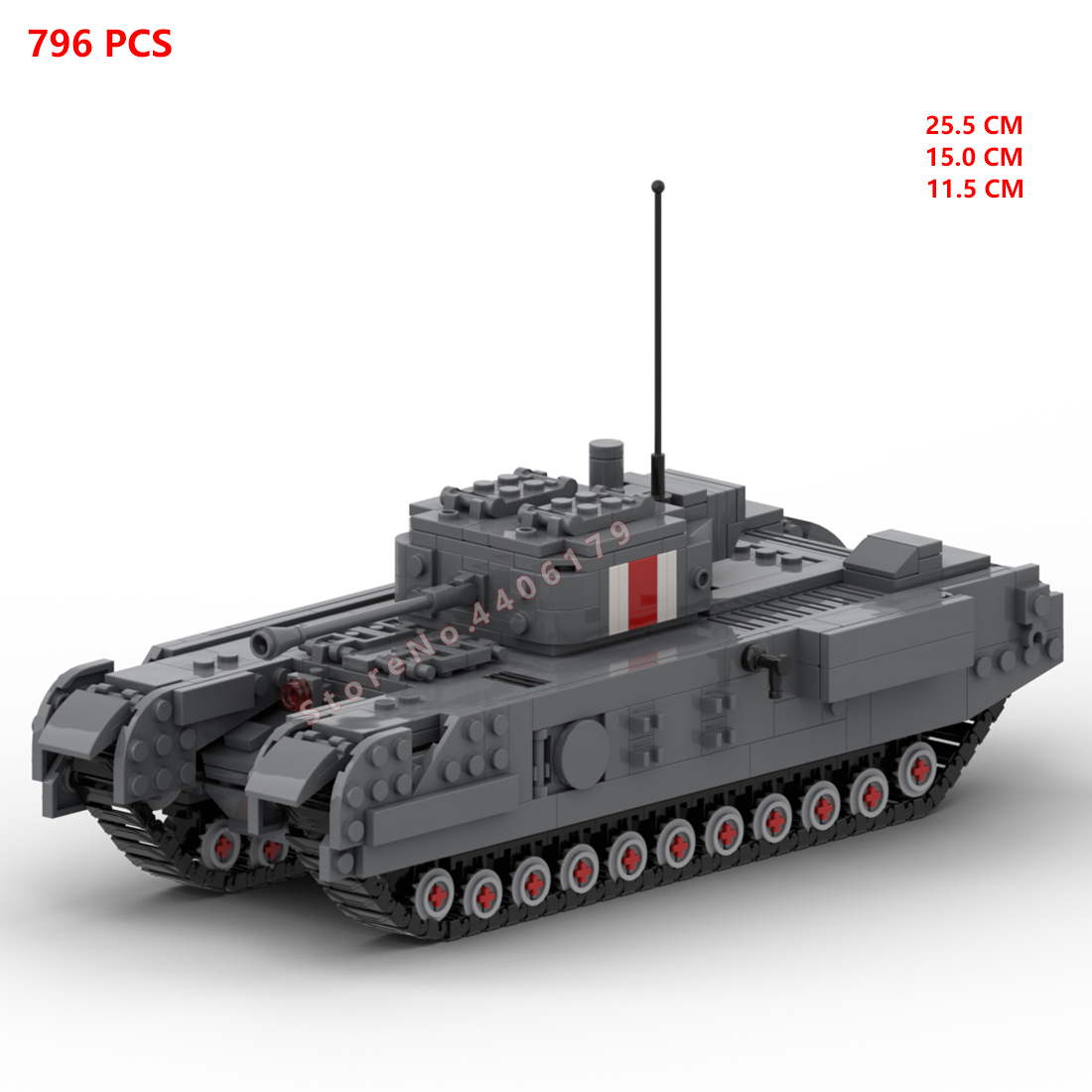 hot military WWII UK Army Chur - Lego Compatible Military Tank review and price